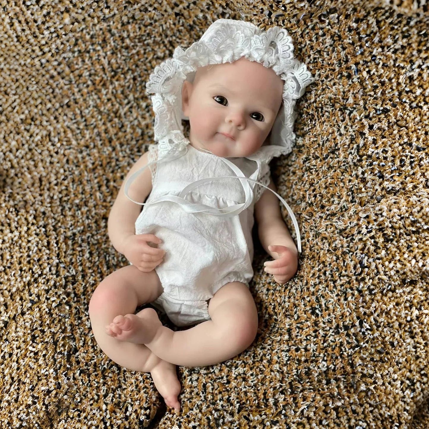 13Inch Cute Girl Bettie Reborn Dolls Open Mouth Whole Body Soft Solid Silicone Painted Reborn Baby Doll Toys Corpo De Silicone lifelikesiliconereborns.com