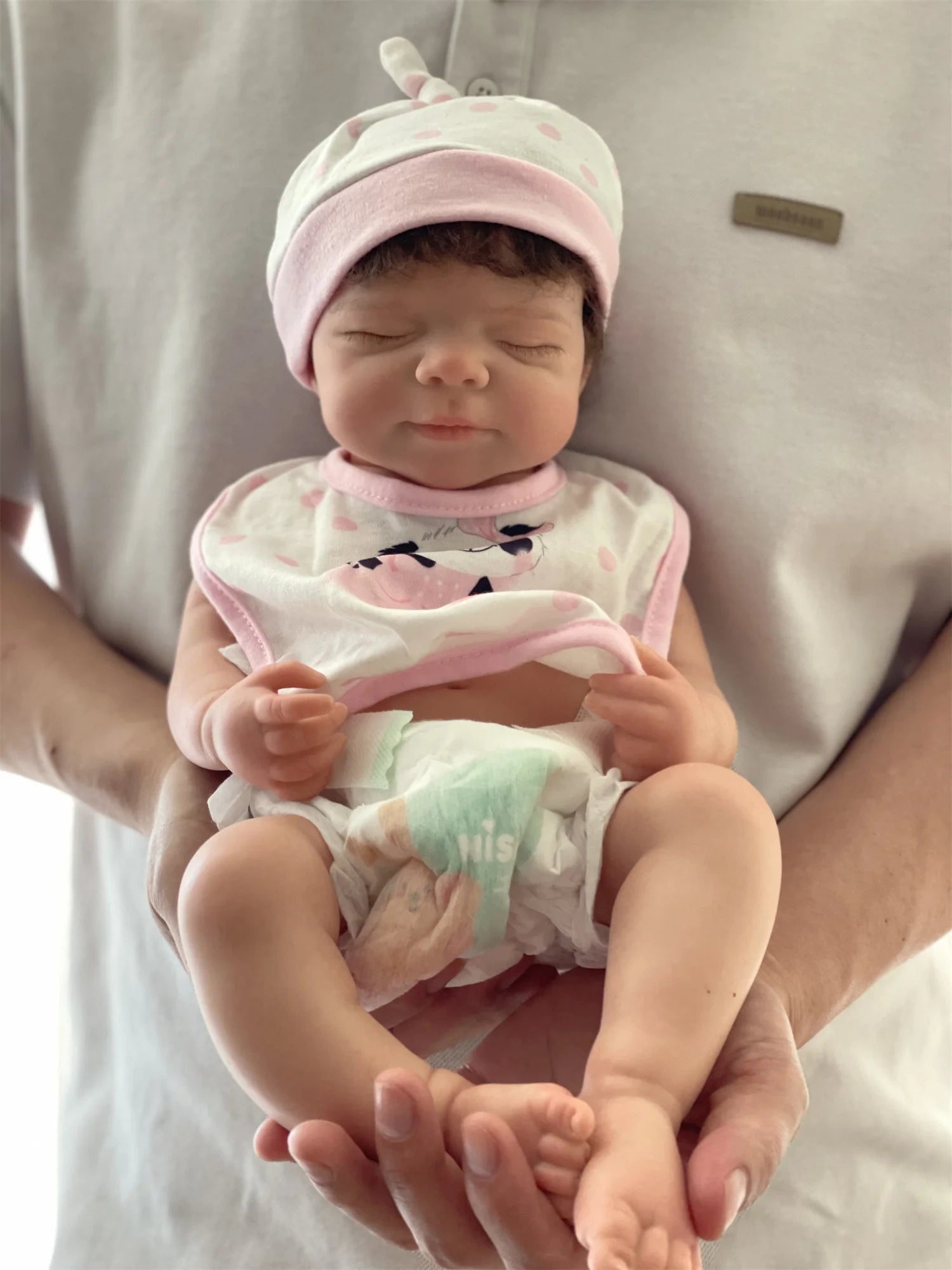 45cm Can Open Mouth Pascale Solid Silicone Bebe Reborn Girl With Rooted Hair Washable Lifelike Realistic Newborn Baby Doll lifelikesiliconereborns.com