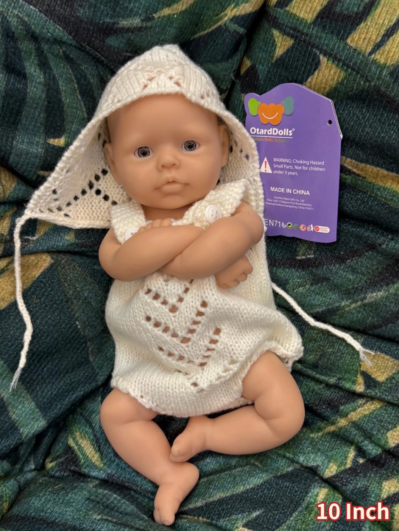 10 Inch Lifelike Full Body Silicone Reborn Baby Girl Handmade Newborn Doll Unpainted Cute Bebe Doll lifelikesiliconereborns.com