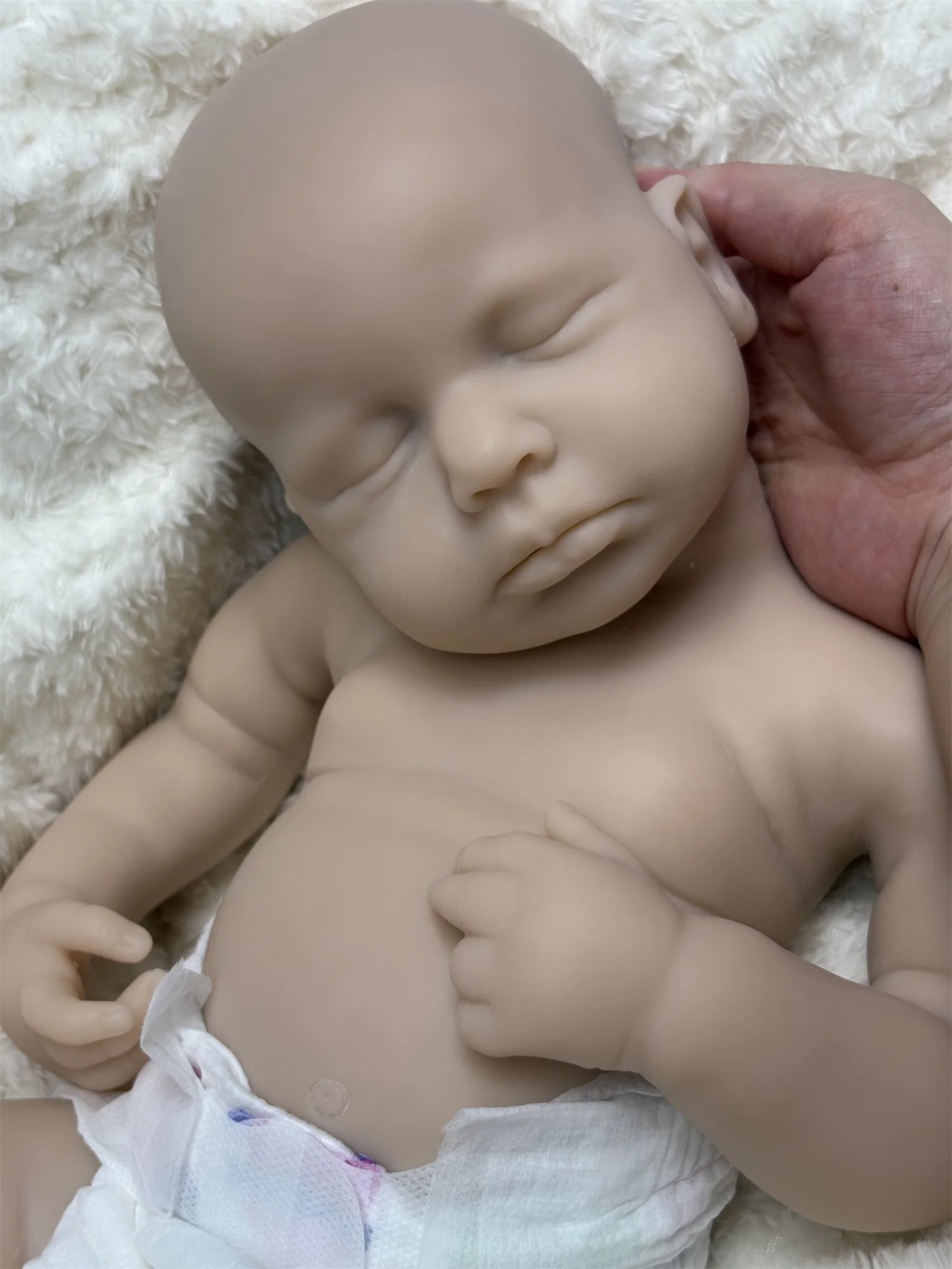45CM Can Open Mouth &Washable Painted LouLou Solid Silicone Bebe Reborn Girl Lifelike Real Silicone Newborn Baby Doll lifelikesiliconereborns.com