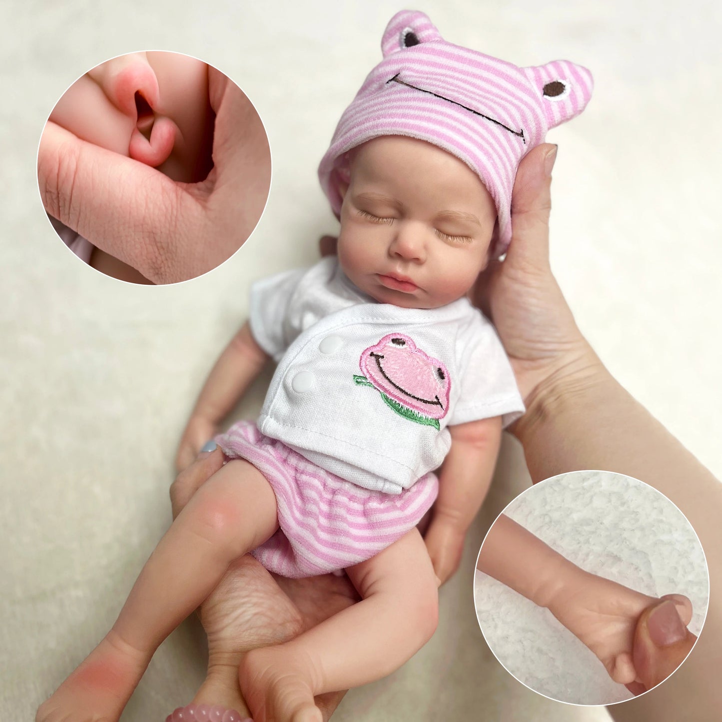 13Inch Open Mouth Loulou Girl&Boy Painted Full Body Soft Silicone Doll Bebe Reborn Doll For Kid Reborn De Silicona Cuerpo Entero lifelikesiliconereborns.com