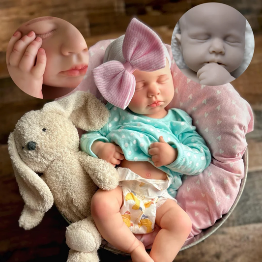 18Inch Can Open Mouth&Washable Full Body Silicone LouLou Reborn Girl Doll With 3D Painted Skin Handmade bebe reborn de silicona lifelikesiliconereborns.com