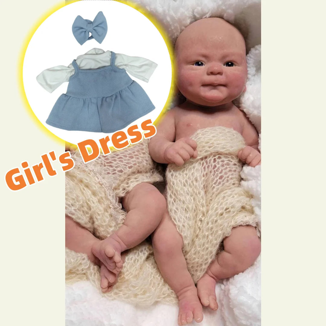40cm Can Open Mouth CoCo Full Body Solid Siicone bébé reborn Girl With 3D Painted Skin Handmade bebe reborn de silicona  Doll lifelikesiliconereborns.com