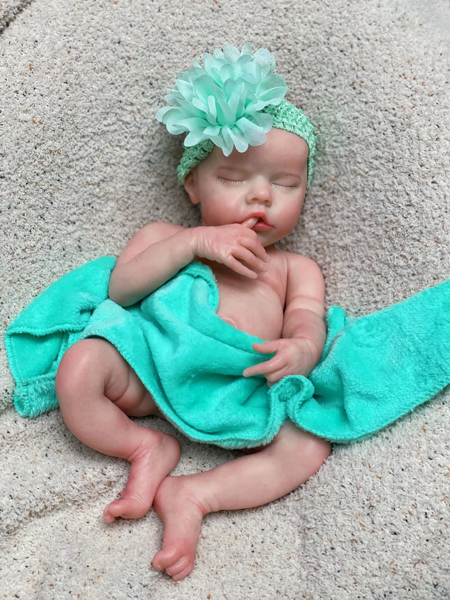 40cm Twins B Solid Silicone Bebe Reborn Girl With 3D Painted Skin Visible Veins Soft Touch Reborn Baby Girls For Children's Gift lifelikesiliconereborns.com
