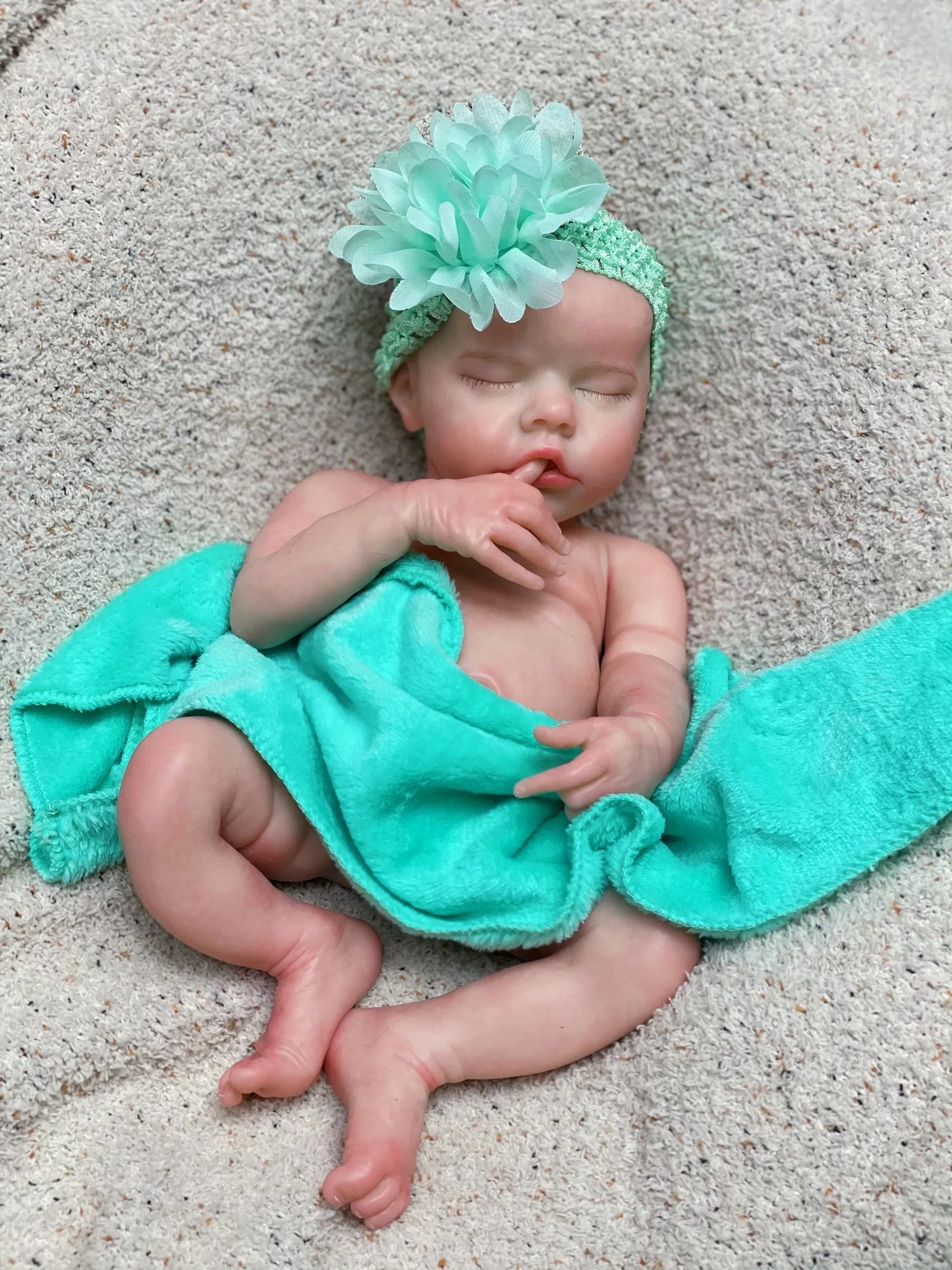 40cm Twins B Solid Silicone Bebe Reborn Girl With 3D Painted Skin Visible Veins Soft Touch Reborn Baby Girls For Children's Gift lifelikesiliconereborns.com