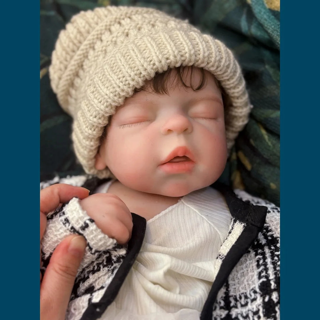 22Inch Big Size Can Open Mouth bébé reborn de silicona Girl Doll With Rooted Hair Soft Touch Flexible Reborn Toddler  Doll lifelikesiliconereborns.com
