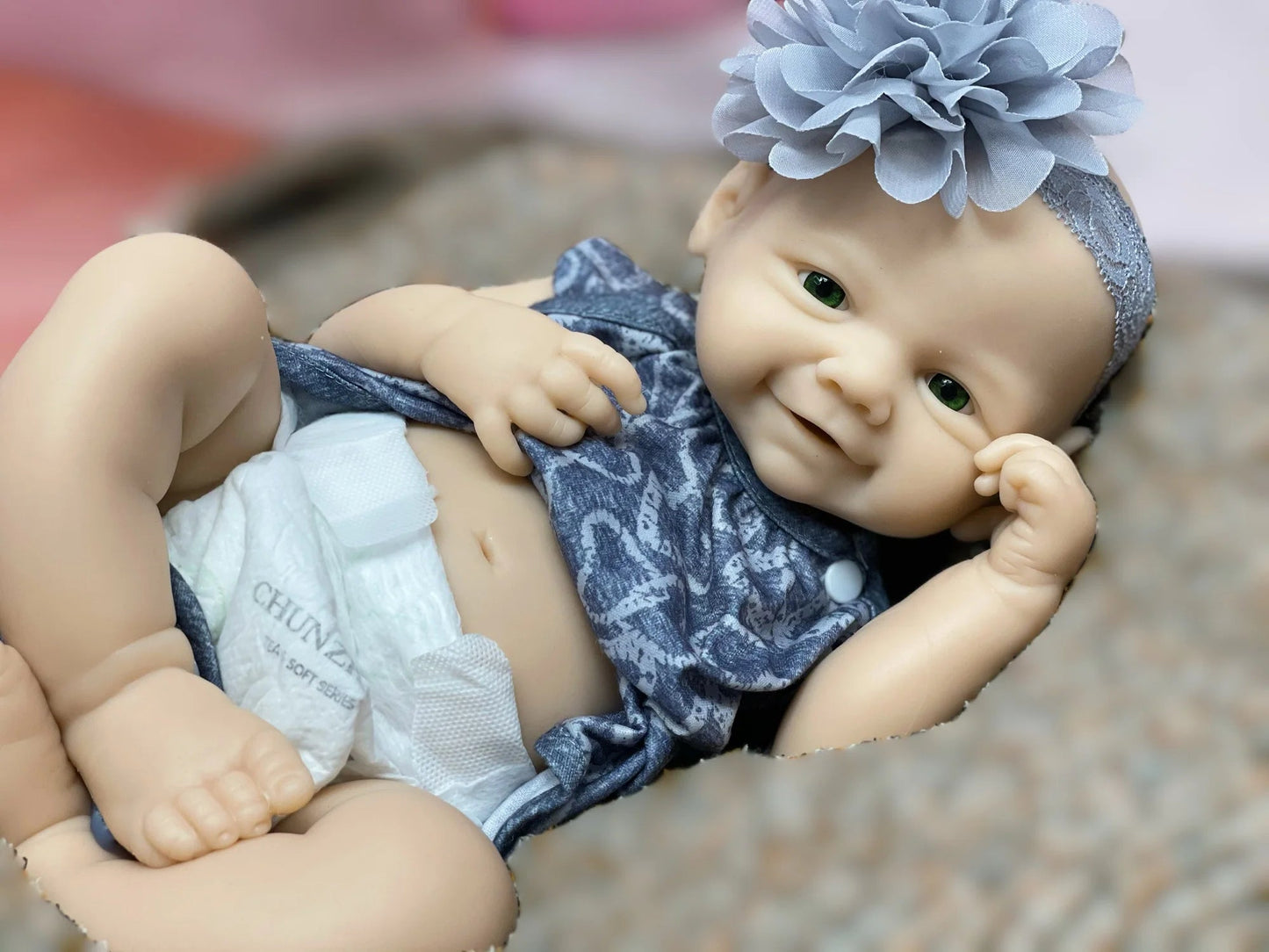 18Inch/2 Styles Unpained Vivienne Full Body Solid Silicone Bebe Reborn Girls Washable Reborn Dolls Handmade Lifelike Solid Doll lifelikesiliconereborns.com