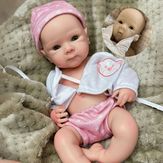 13Inch Cute Girl Bettie Reborn Dolls Open Mouth Whole Body Soft Solid Silicone Painted Reborn Baby Doll Toys Corpo De Silicone lifelikesiliconereborns.com