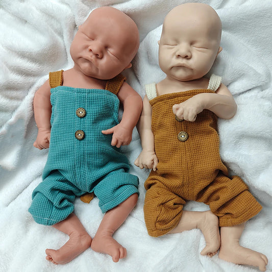 Unpainted/Painted 18" Full Solid Silicone Reborn Baby Doll Realistic Soft Sleeping Baby Boy Weighted 5.7lb Newborn Bebe Gift lifelikesiliconereborns.com