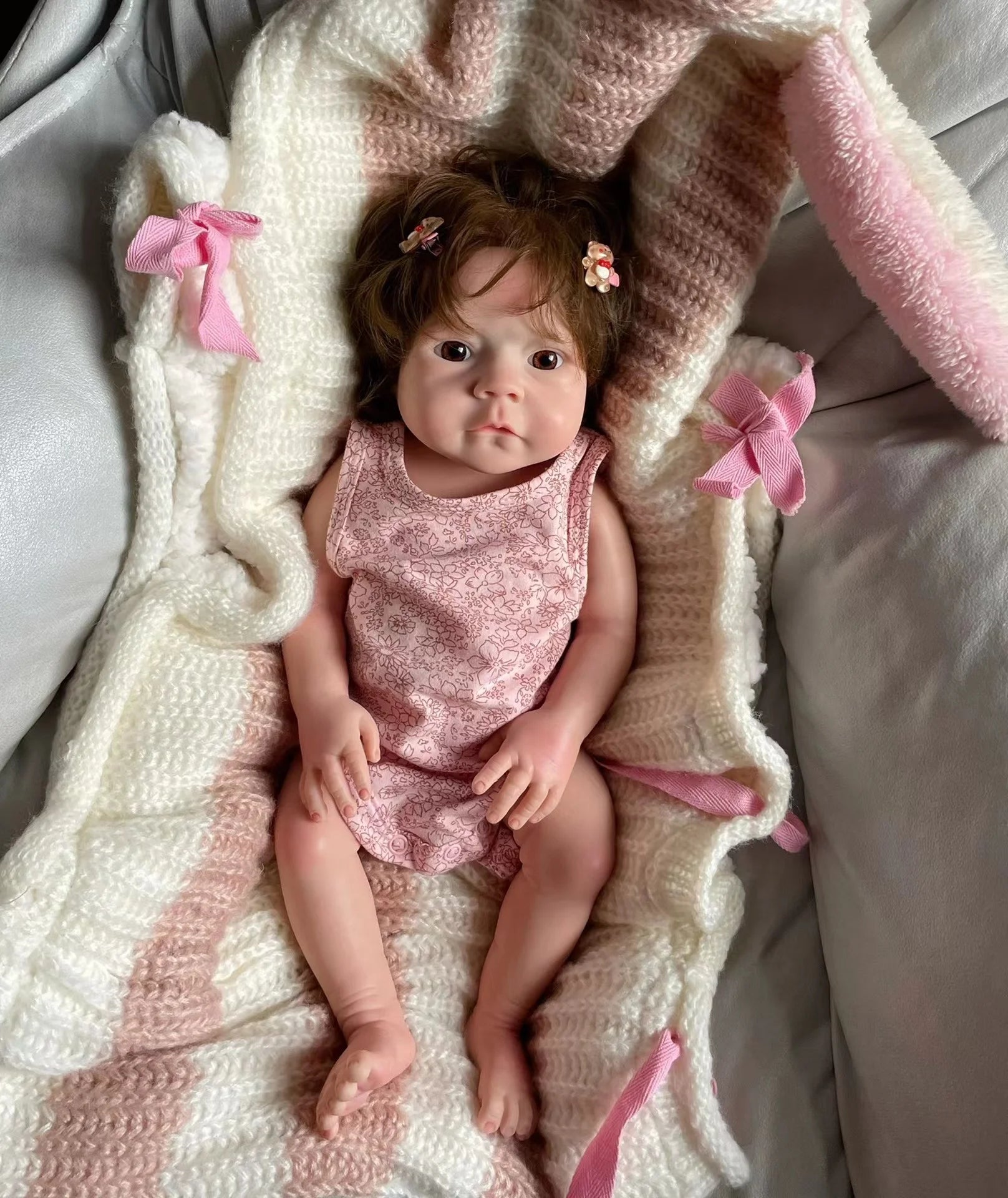 Full Solid Silicone 18 Inch Reborn Bebe реборн Handmade Silicone Baby Doll Soft Realistic boneca bebê reborn de silicone Gifts lifelikesiliconereborns.com
