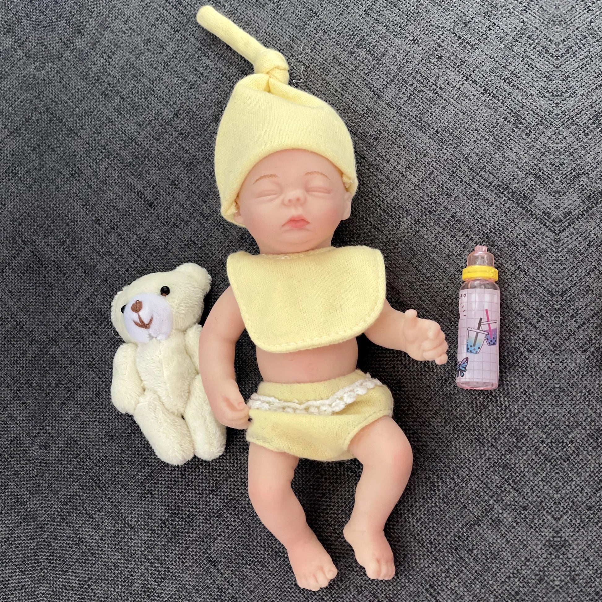 6 Inch Full Solid Silicone Bebe Palm Reborn Doll Handmade LifeLike Baby кукла реборн мальчик lifelikesiliconereborns.com
