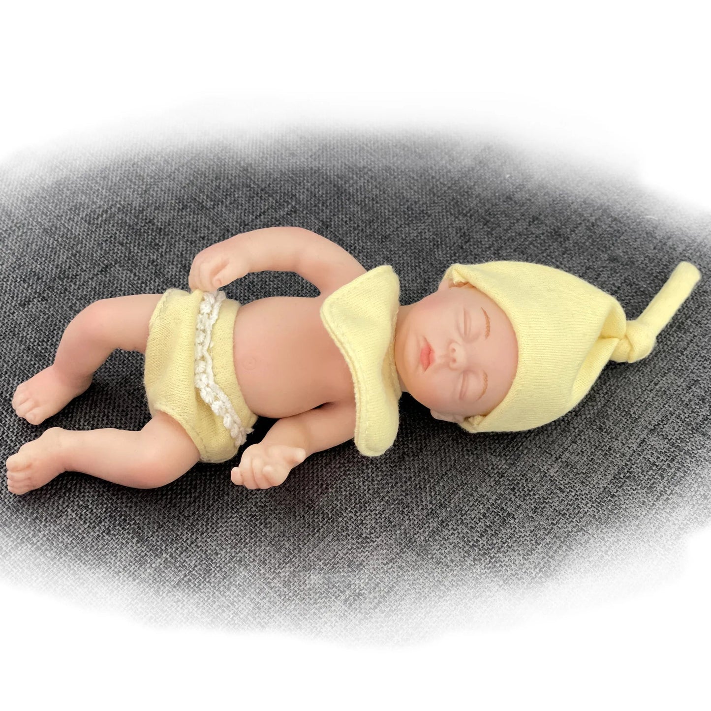 6 Inch Full Solid Silicone Bebe Palm Reborn Doll Handmade LifeLike Baby кукла реборн мальчик lifelikesiliconereborns.com