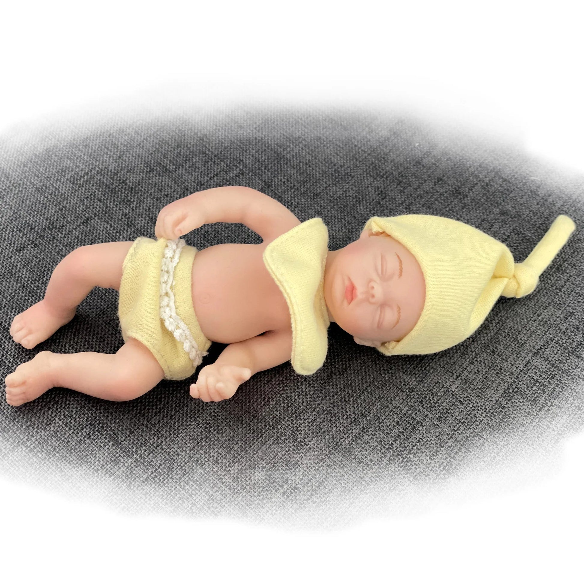 6 Inch Full Solid Silicone Bebe Palm Reborn Doll Handmade LifeLike Baby кукла реборн мальчик lifelikesiliconereborns.com