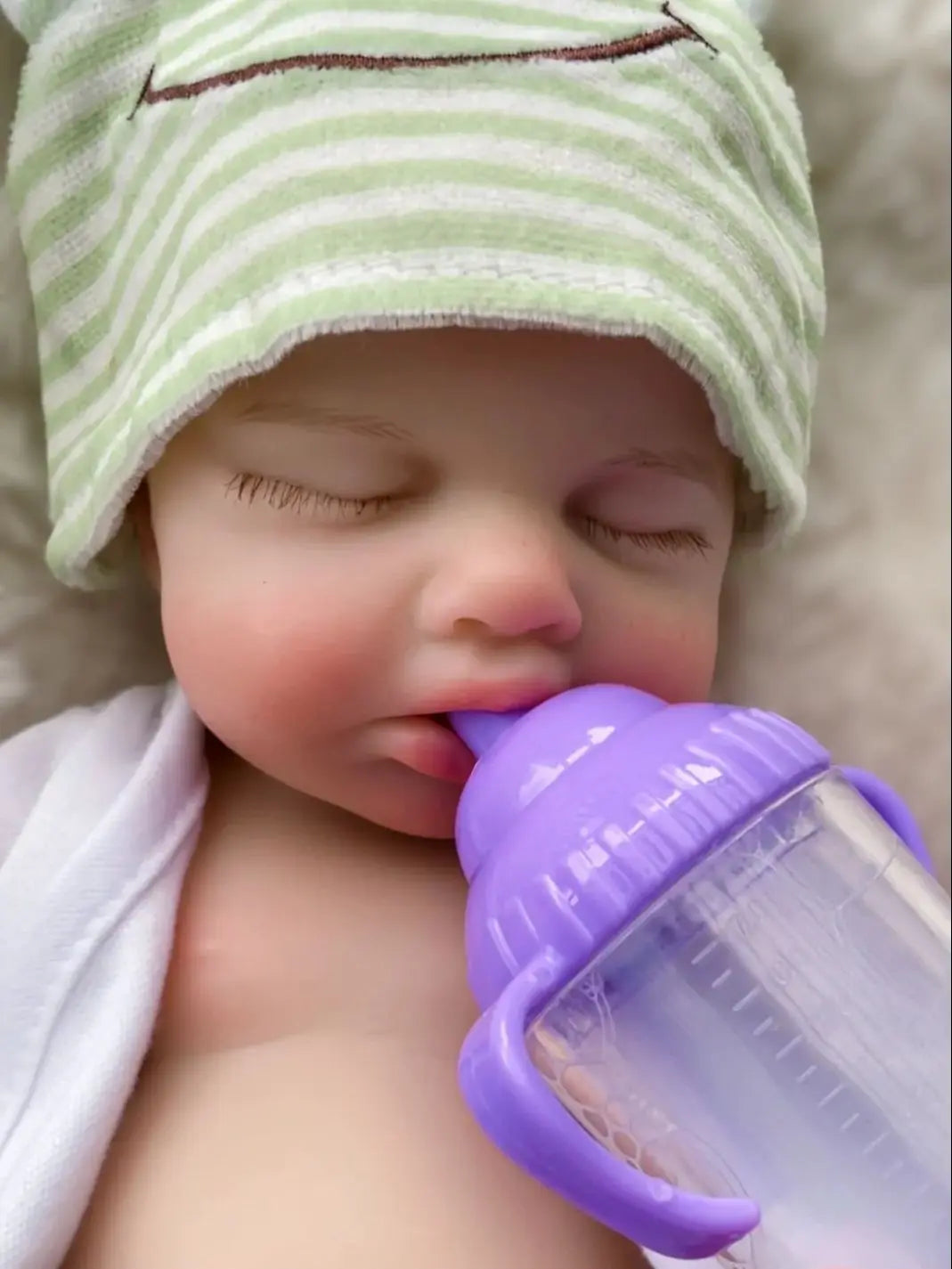 Reborn Dolls 33CM Open Mouth Silicone Loulou Full Body Soft Silicone Painted Newborn Baby Dolls reborn de silicone real cuerpo lifelikesiliconereborns.com