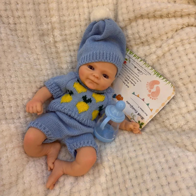 13inch Silicone bebe Smily Boy Full Solid Slicone Bebe Reborn Doll Realistic Newborn Baby Doll Toy For Gifts Muñeca Reborn lifelikesiliconereborns.com