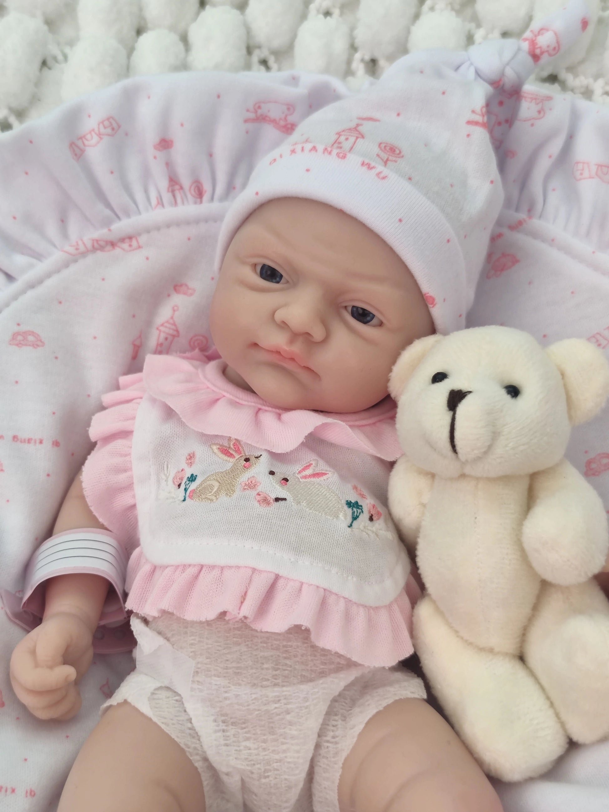 12" Micro Preemie Cute Full Body Soft Silicone Baby Doll Boy Lifelike Reborn Doll Surprise Children Anti-Stress Cuerpo Entero lifelikesiliconereborns.com