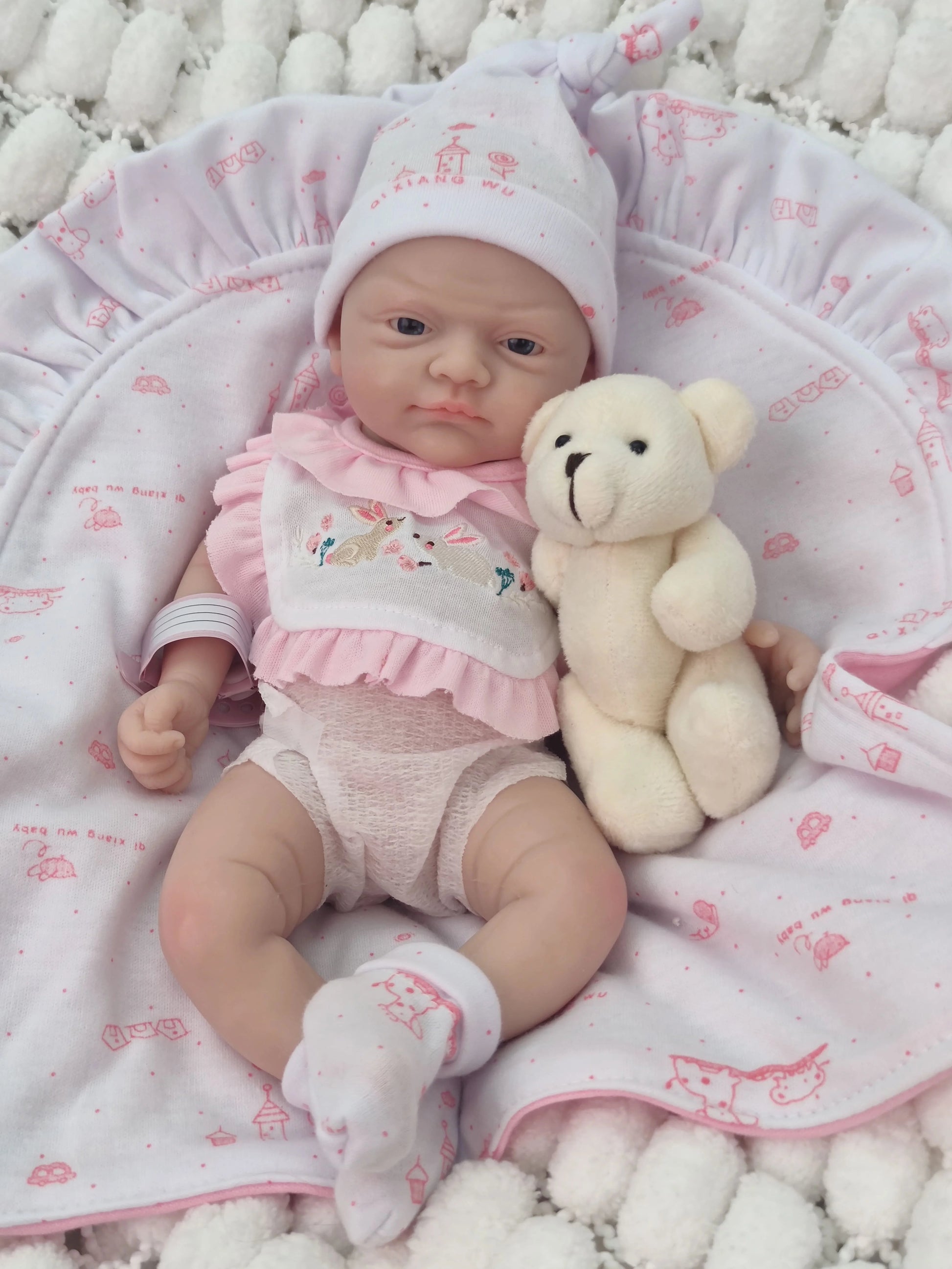 12" Micro Preemie Cute Full Body Soft Silicone Baby Doll Boy Lifelike Reborn Doll Surprise Children Anti-Stress Cuerpo Entero lifelikesiliconereborns.com