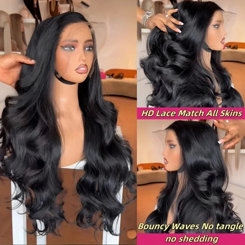 38Inch Glueless Wigs Human Hair Body Wave 13x6 HD Lace Frontal Wig Pre Pluck 13x4 Brazilian Body Wave Lace Front Human Hair Wigs lifelikesiliconereborns.com