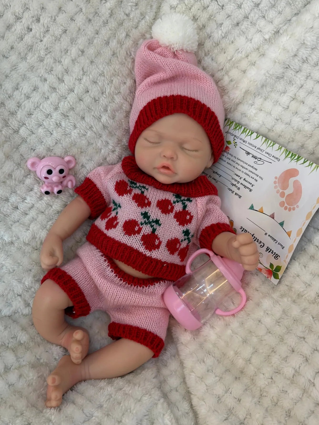 13 Inch Lifelike Silicone Bebe Reborn Doll Girl Sleeping Bebe Newborn Baby Doll For Children Birthday Gifts lifelikesiliconereborns.com