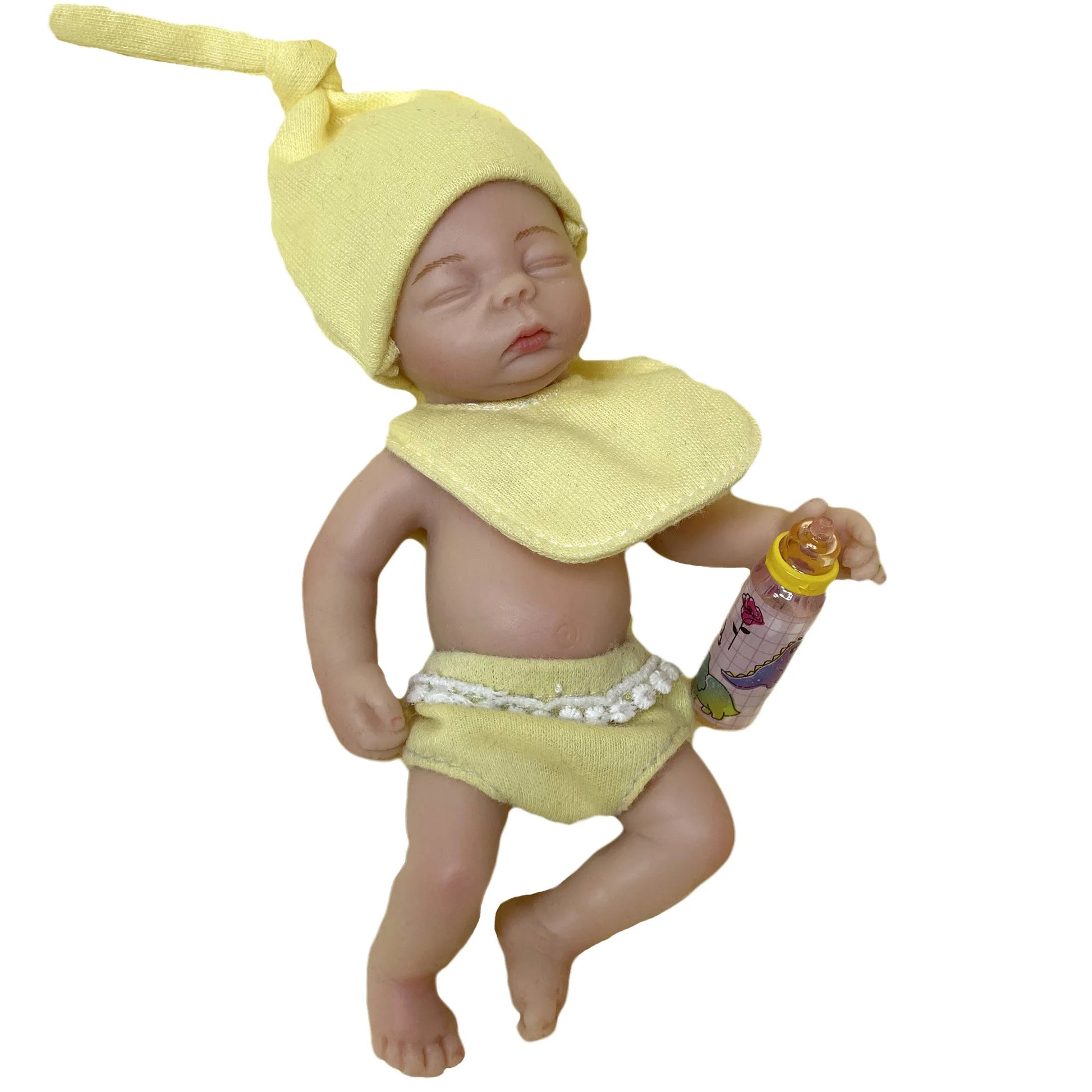 6 Inch Full Solid Silicone Bebe Palm Reborn Doll Handmade LifeLike Baby кукла реборн мальчик lifelikesiliconereborns.com
