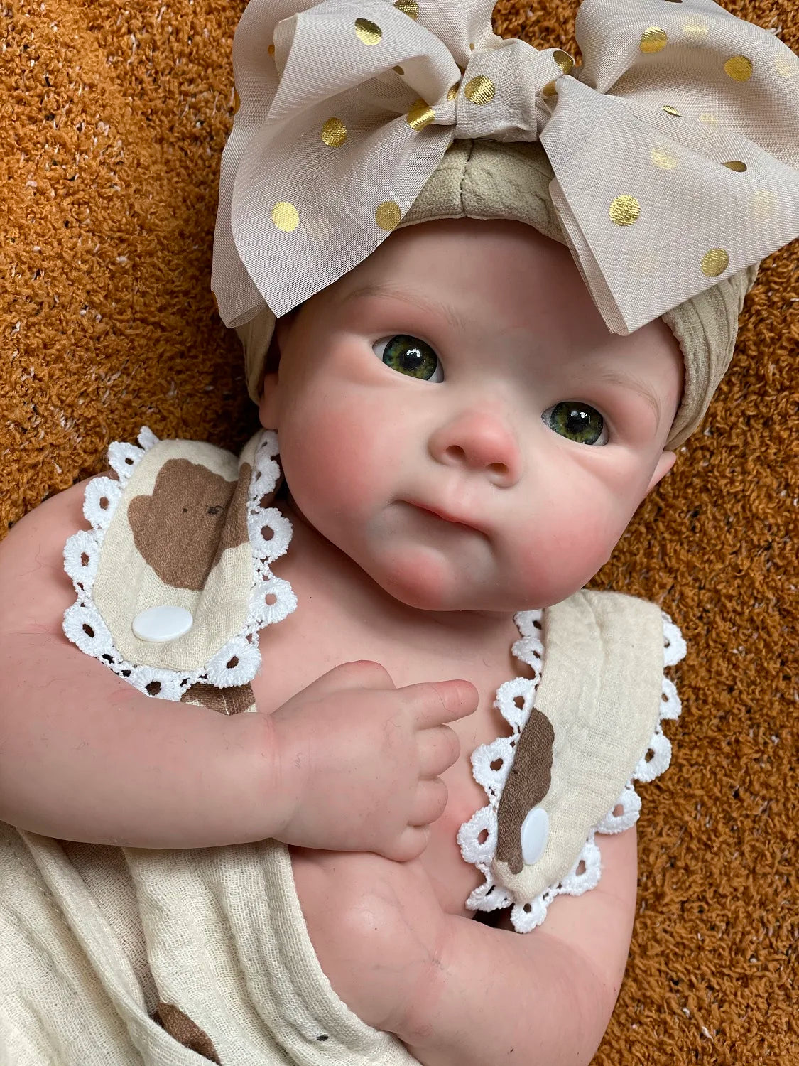 18Inch Can Open Mouth Solid Silicone BeBe Reborn Girl With Painted Skin  Corpo De Silicone Doll Soft Touch Lifelike Reborn Doll lifelikesiliconereborns.com