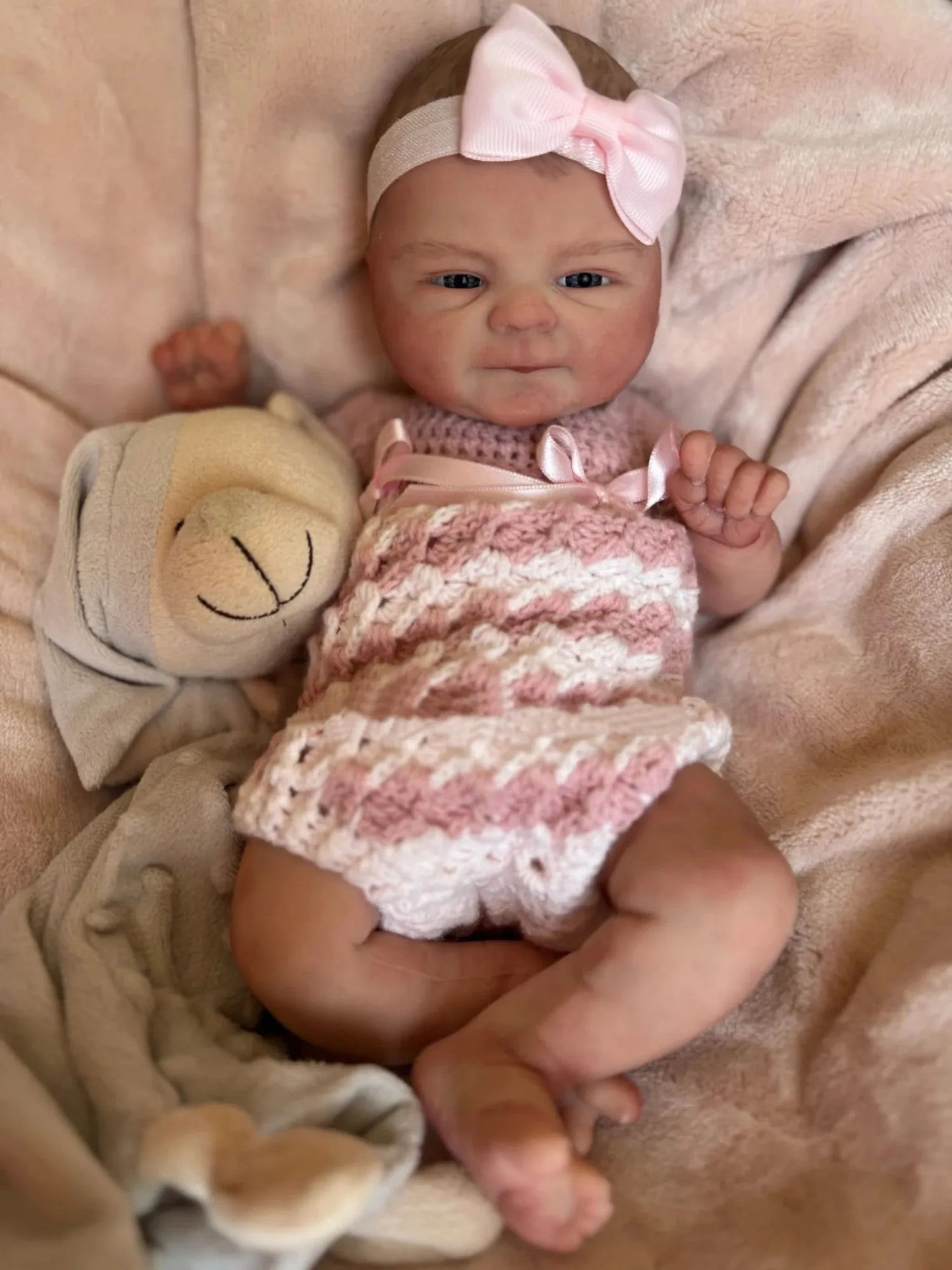 16inch Coco Bebe All Silicone Reborn Doll Painted Hair Newborn Baby Girl Reborn Doll For Family's Gift Corpo De Silicone Inteiro lifelikesiliconereborns.com