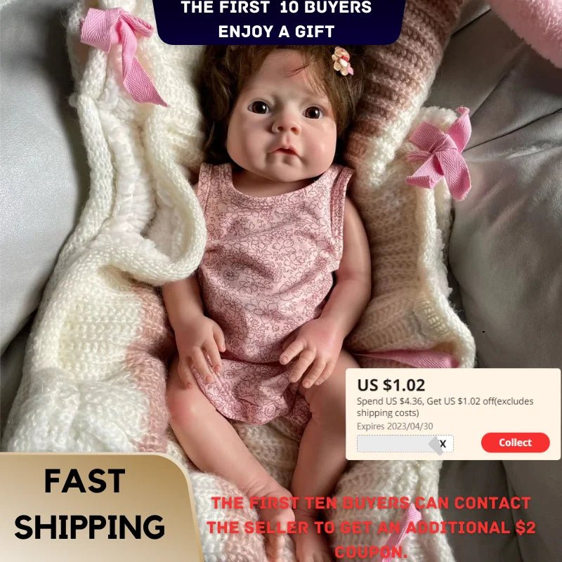 Full Solid Silicone 18 Inch Reborn Bebe реборн Handmade Silicone Baby Doll Soft Realistic boneca bebê reborn de silicone Gifts lifelikesiliconereborns.com
