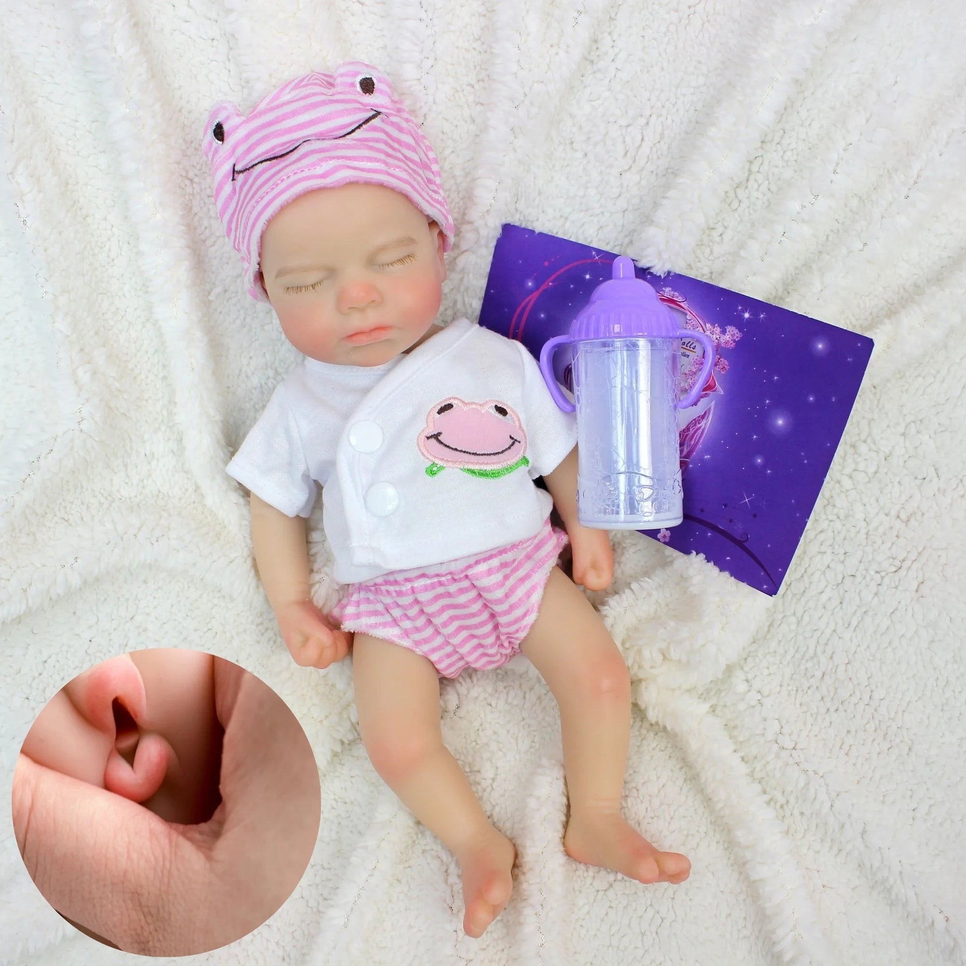 13Inch Open Mouth Loulou Girl&Boy Painted Full Body Soft Silicone Doll Bebe Reborn Doll For Kid Reborn De Silicona Cuerpo Entero lifelikesiliconereborns.com