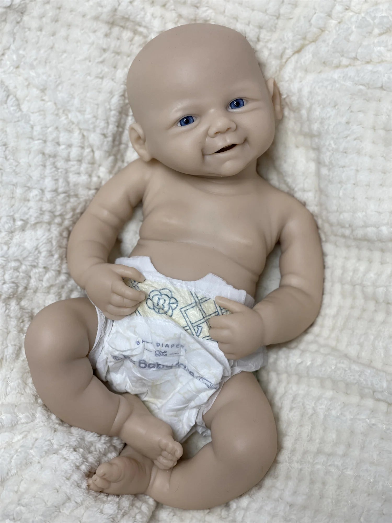 18Inch Can Open Mouth Vivienne Full Body Silicone Bebe Reborn Girl Painted Handmade reborn bébé silicone complet tout le corps lifelikesiliconereborns.com