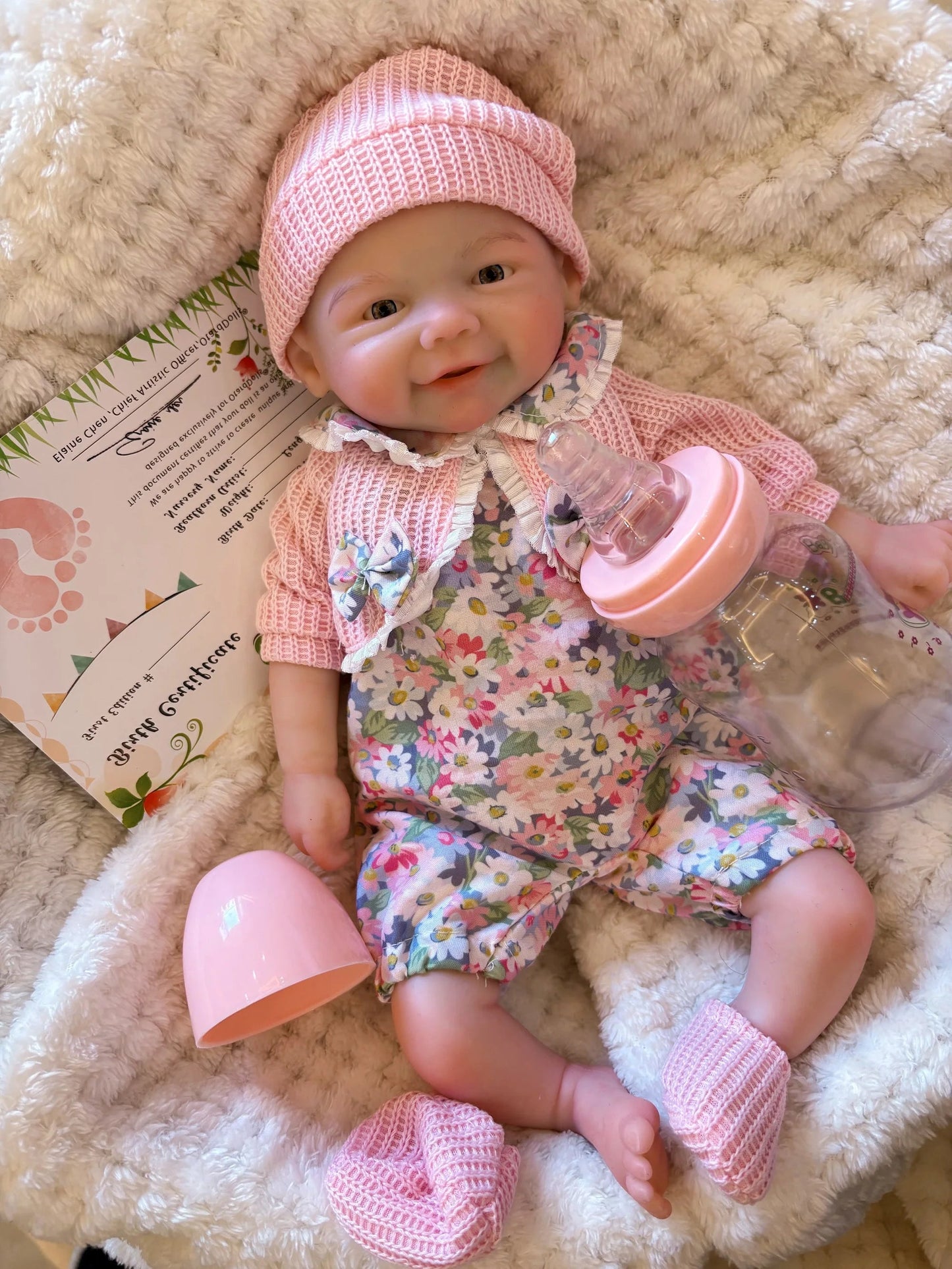 13Inch Open Mouth Reborn Dolls Pascale&Vivienne Full Body Soft Silicone Girl Painted Bebe Reborn Doll Toys reborn de silicone lifelikesiliconereborns.com