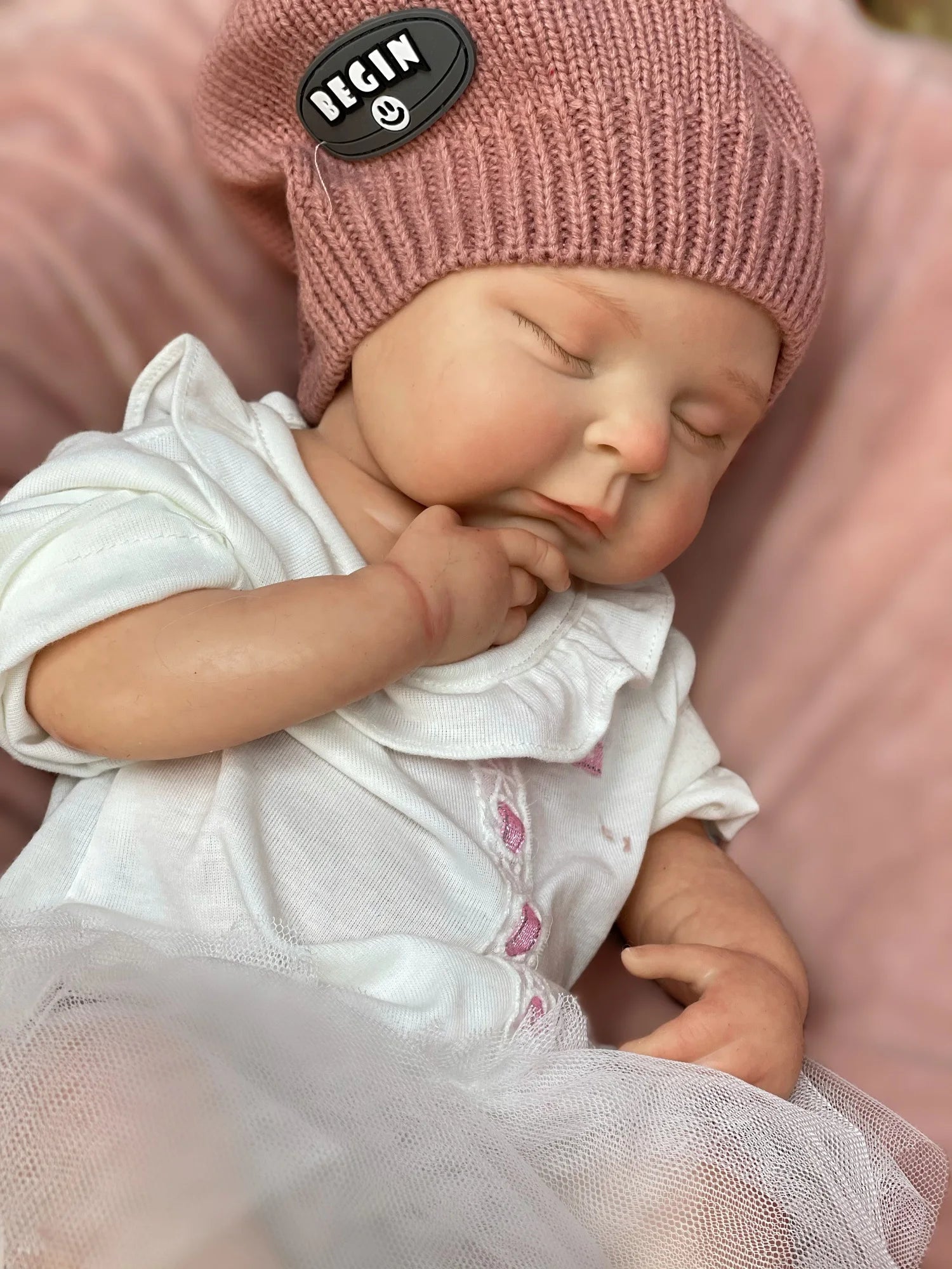 45cm Peaches Solid Silicone Bebe Reborn Girls With Sweather Outfits 3D Painted Skin Soft Touch Handmade Lifelike Newborn  Doll lifelikesiliconereborns.com