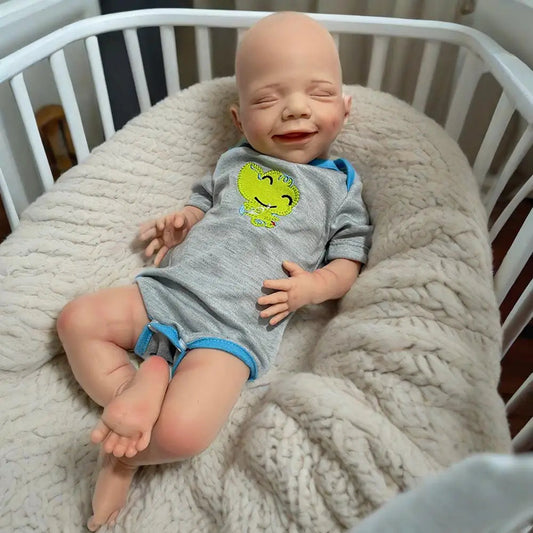 100% Whole Body Silicone Reborn Baby Girl April 45cm Floppy Washable Newborn Infant Cuddle Dolls Corpo De Silicone Birthday Gift lifelikesiliconereborns.com