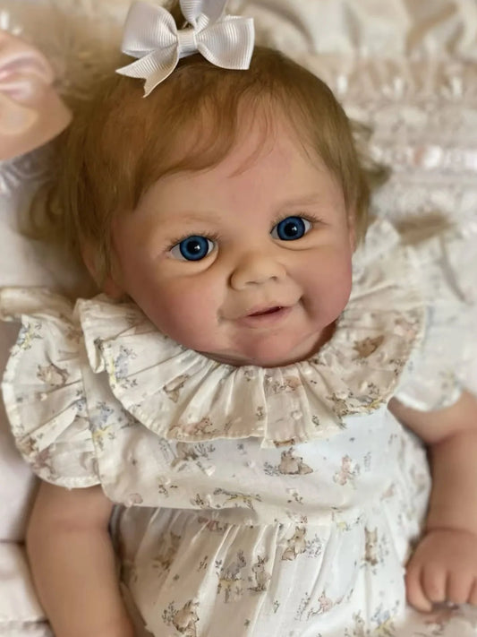 18Inch Vivienne Bebê Can Open Mouth Reborn Baby Doll Painted Full Body Silicone Newborn Dolls For Gift Corpo De Silicone Inteiro lifelikesiliconereborns.com