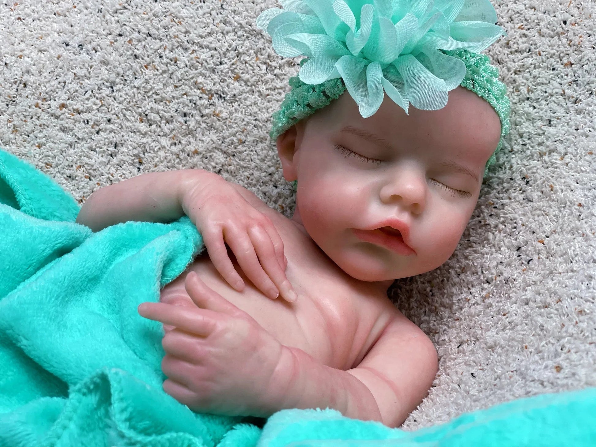 40cm Twins B Solid Silicone Bebe Reborn Girl With 3D Painted Skin Visible Veins Soft Touch Reborn Baby Girls For Children's Gift lifelikesiliconereborns.com