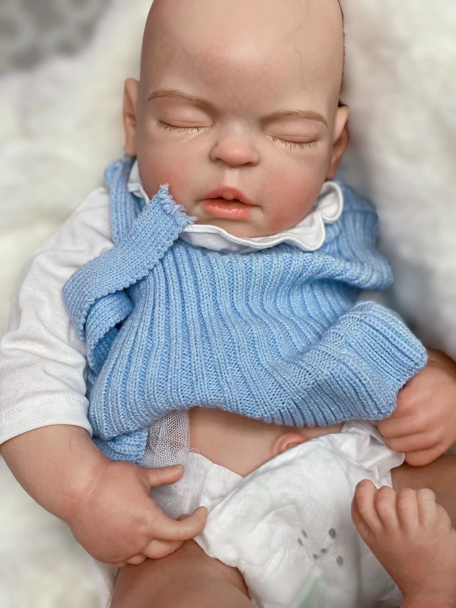 55cm Washable Solid Silicone Bebe Reborn Girl With 3D Painted Skin  Lifelike Sleeping Baby Doll Boneca Reborn Corpo De Silicone lifelikesiliconereborns.com