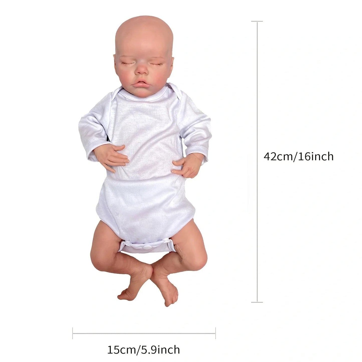 40-45cm Twins Full Body Solid Silicone Bebe Reborn Girls 3D Painted Skin Soft Touch Reborn Baby Girls For Family's Gift lifelikesiliconereborns.com