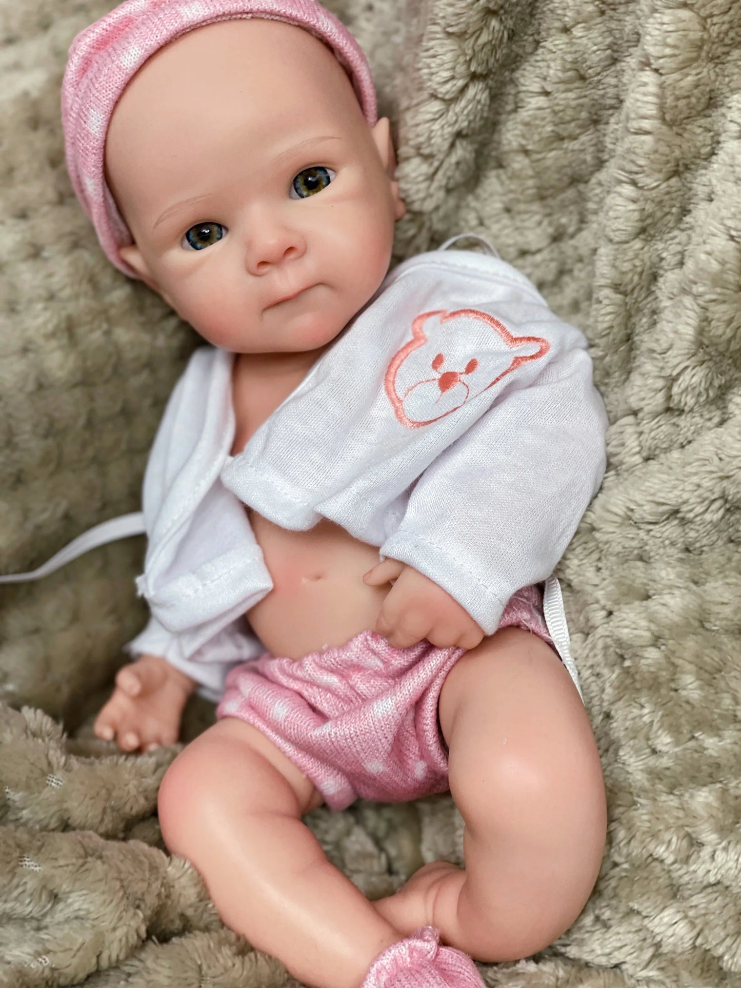 13Inch Cute Girl Bettie Reborn Dolls Open Mouth Whole Body Soft Solid Silicone Painted Reborn Baby Doll Toys Corpo De Silicone lifelikesiliconereborns.com