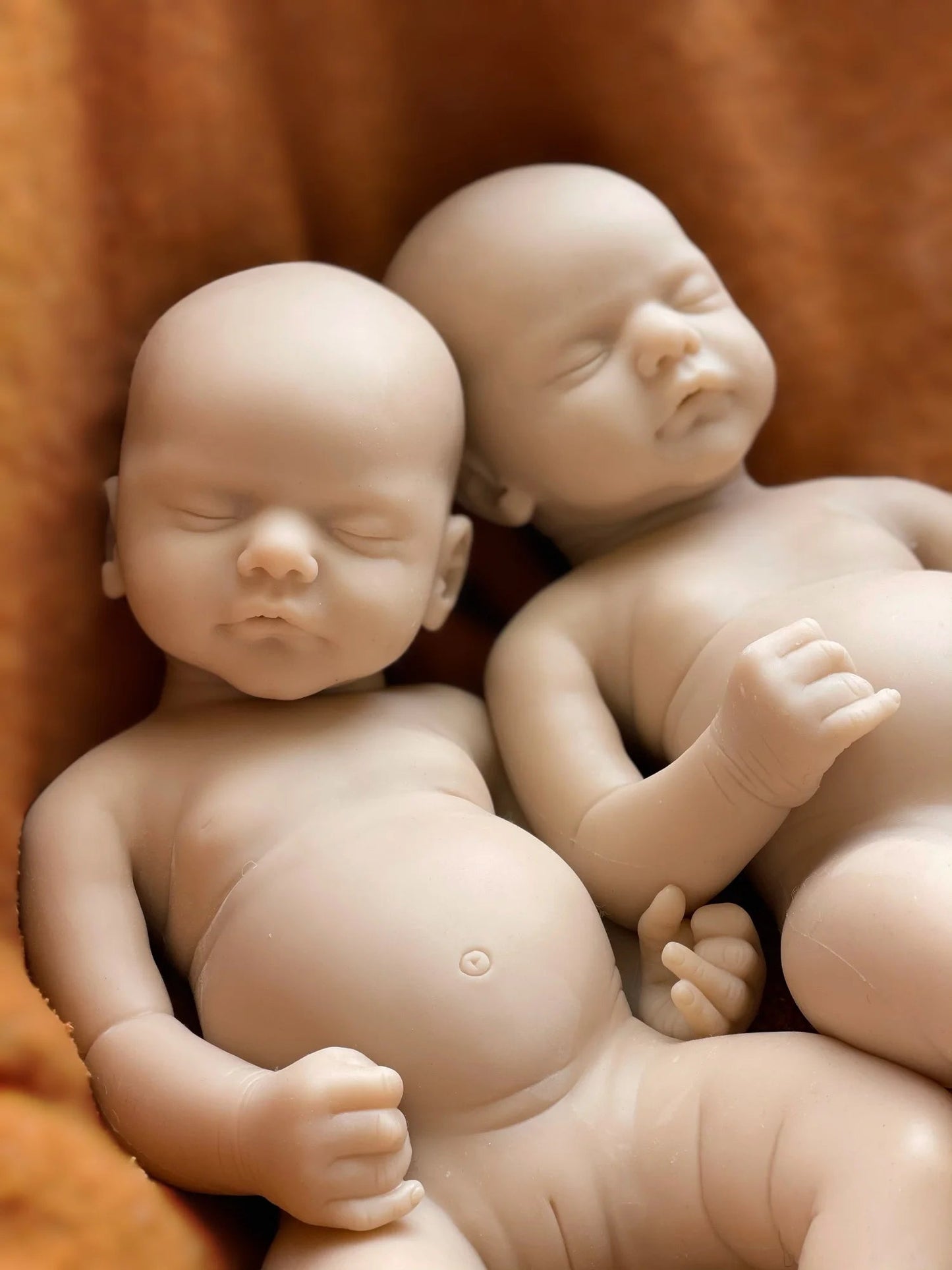 Can Open Mouth 45cm Twins Sam Reborn Baby Girl and Boy Full Body Solid Silicone Un/Painted Bebe Reborn Soft Touch Feeling Doll lifelikesiliconereborns.com