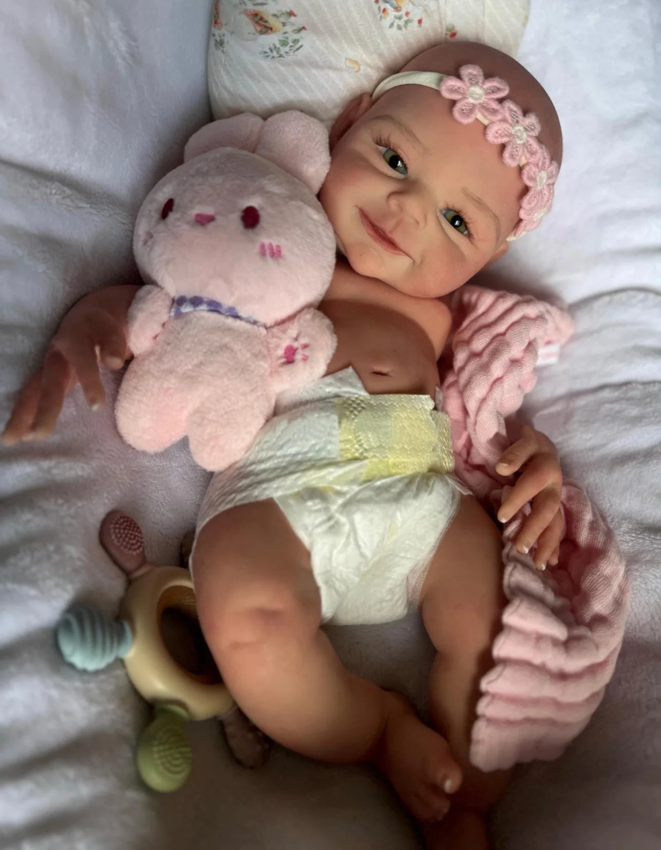 1 PC 18 Inch Silicone Bebe Reborn Doll Handmade Lifelike Newborn Baby Girl For Children Birthday Gifts（Clothes Send Random） lifelikesiliconereborns.com