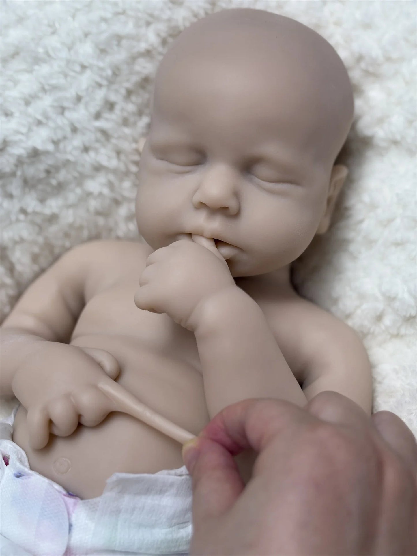 18Inch Can Open Mouth&Washable Full Body Silicone LouLou Reborn Girl Doll With 3D Painted Skin Handmade bebe reborn de silicona lifelikesiliconereborns.com