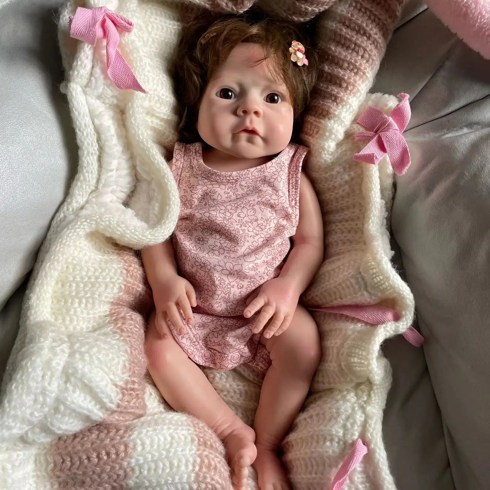 Full Solid Silicone 18 Inch Reborn Bebe реборн Handmade Silicone Baby Doll Soft Realistic boneca bebê reborn de silicone Gifts lifelikesiliconereborns.com
