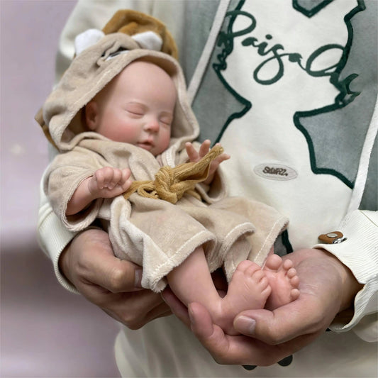 13Inch All Silicone Girls Bebe Reborn Painted Full Body Solid Silicone Reborn Dolls For Kids Gifts De Muñecas Silicona Boneca lifelikesiliconereborns.com