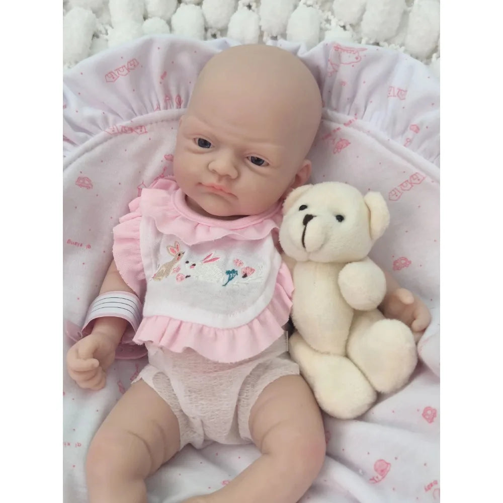 12" Micro Preemie Cute Full Body Soft Silicone Baby Doll Boy Lifelike Reborn Doll Surprise Children Anti-Stress Cuerpo Entero lifelikesiliconereborns.com