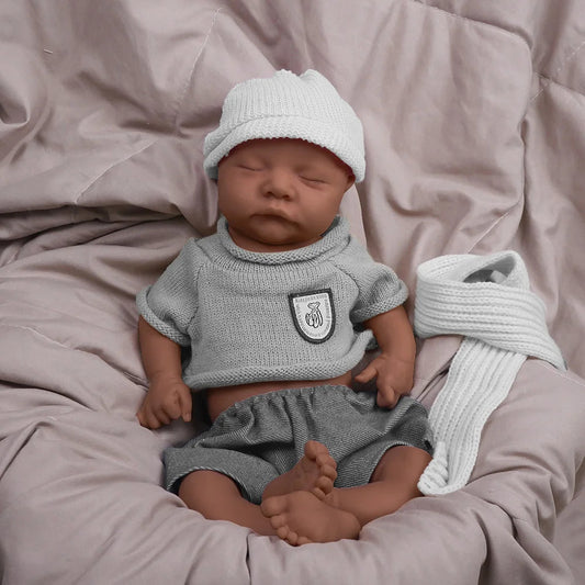 17.72 inch full body soft silicone boy reincarnation doll washable, with realistic baby touch design toy | Gift 🎁| collect lifelikesiliconereborns.com
