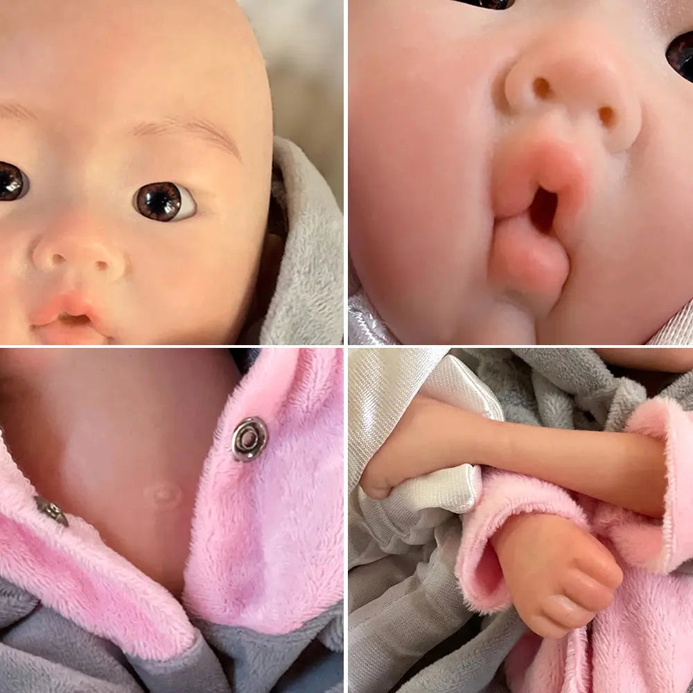 Saskia 10 Inch Full Body Silicone Reborn Baby Boy with 3D Painted Lifelike Skin & Visible Veins | Newborn Bebe Toy lifelikesiliconereborns.com