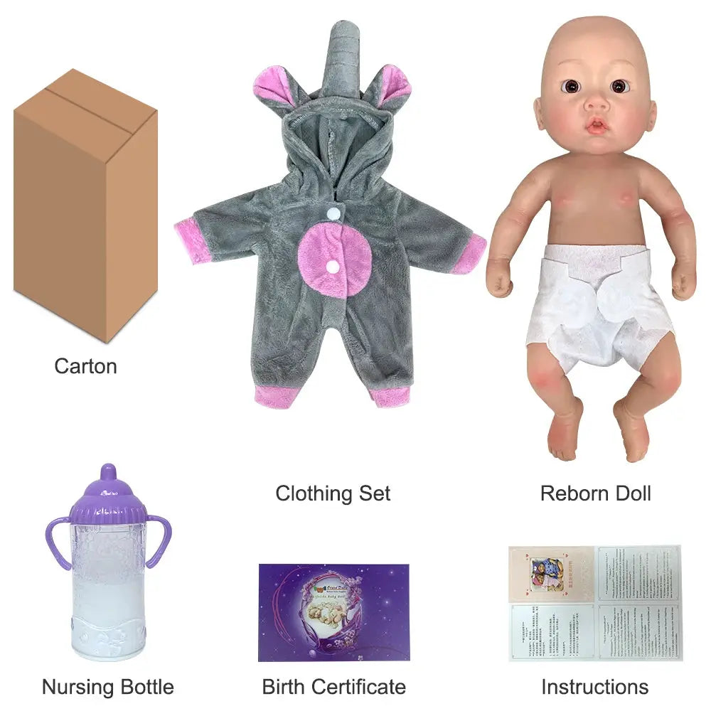Saskia 10 Inch Full Body Silicone Reborn Baby Boy with 3D Painted Lifelike Skin & Visible Veins | Newborn Bebe Toy lifelikesiliconereborns.com