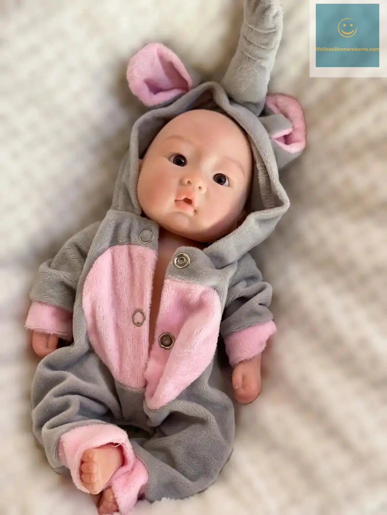 Saskia 10 Inch Full Body Silicone Reborn Baby Boy with 3D Painted Lifelike Skin & Visible Veins | Newborn Bebe Toy lifelikesiliconereborns.com