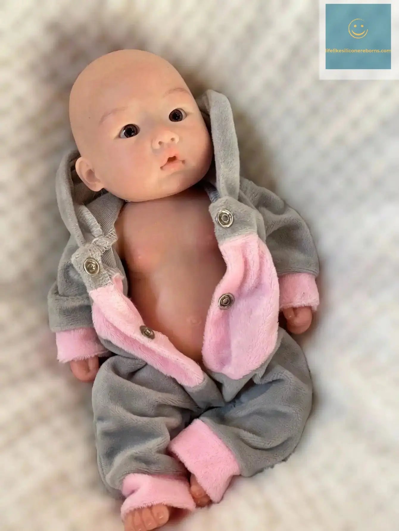 Saskia 10 Inch Full Body Silicone Reborn Baby Boy with 3D Painted Lifelike Skin & Visible Veins | Newborn Bebe Toy lifelikesiliconereborns.com