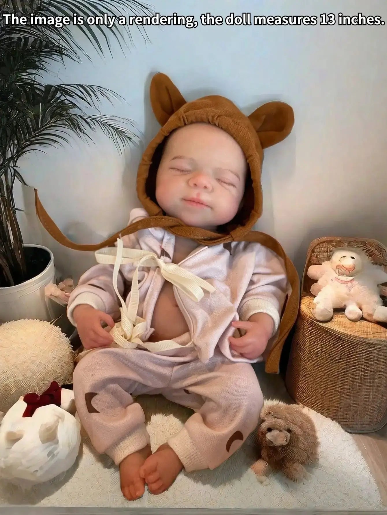 Saskia 13-Inch Silicone Pascale Reborn Doll: A Lifelike Handmade Baby Girl with Openable Mouth, Realistic Painted Veins Doll lifelikesiliconereborns.com