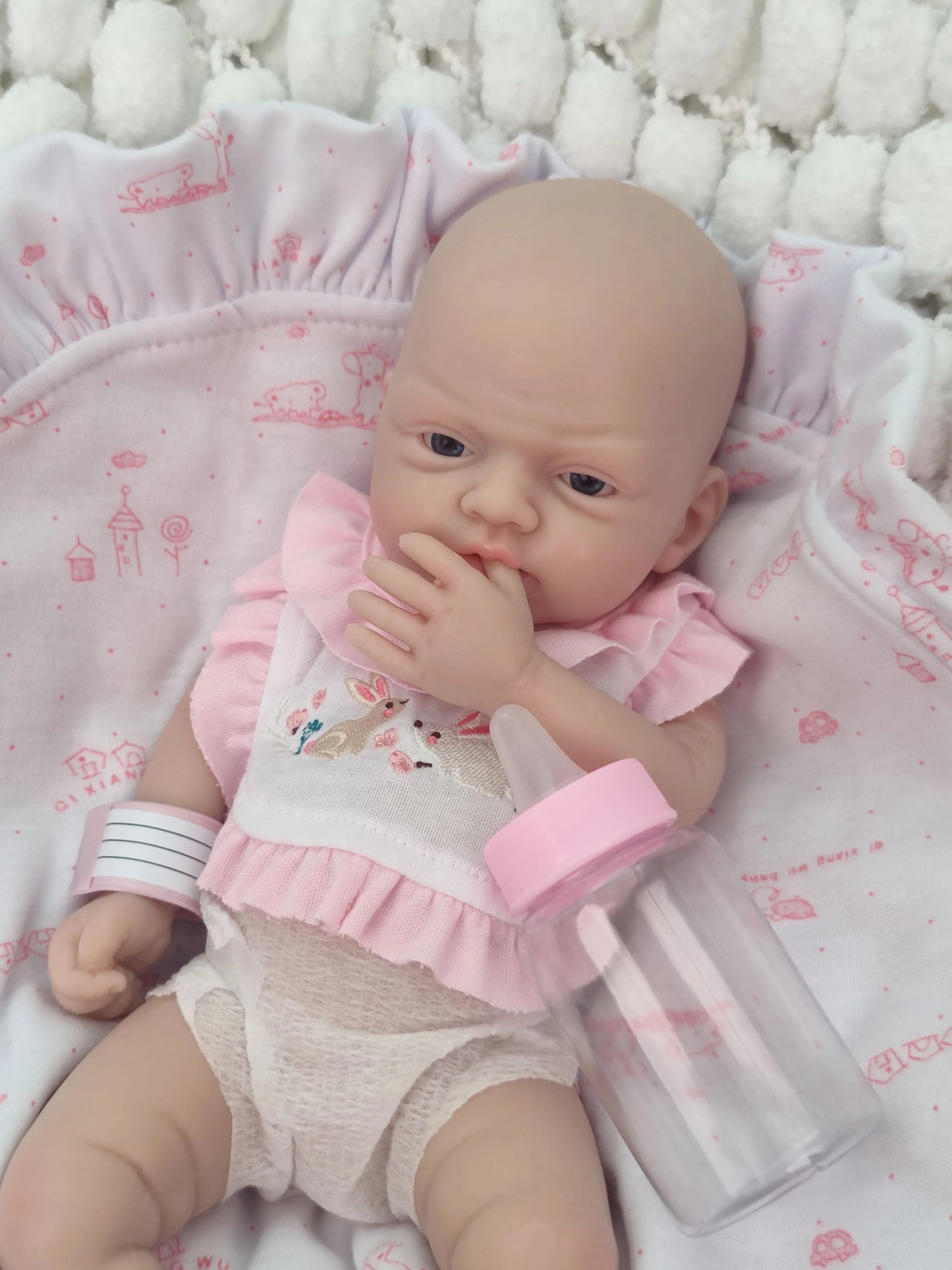 12" Micro Preemie Cute Full Body Soft Silicone Baby Doll Boy Lifelike Reborn Doll Surprise Children Anti-Stress Cuerpo Entero lifelikesiliconereborns.com